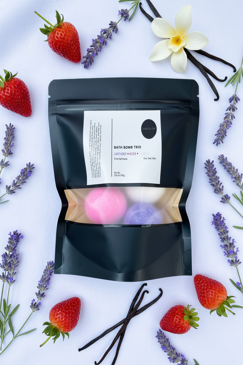 Bareglow Mini Bath Bomb Trio